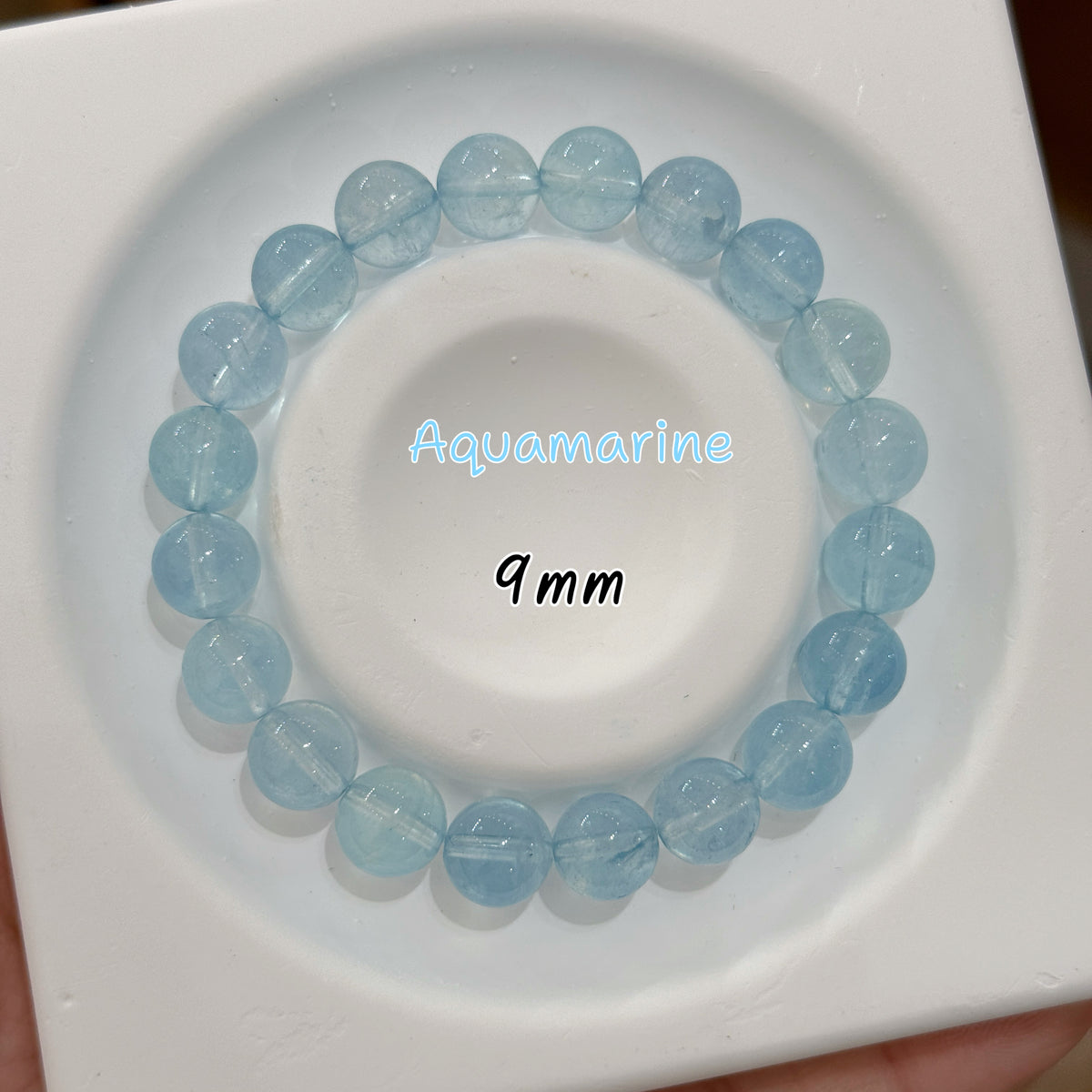 Aquamarine｜碎冰冰海藍寶素圈