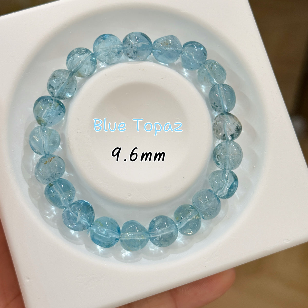 Blue Topaz｜藍托帕糖豆素圈
