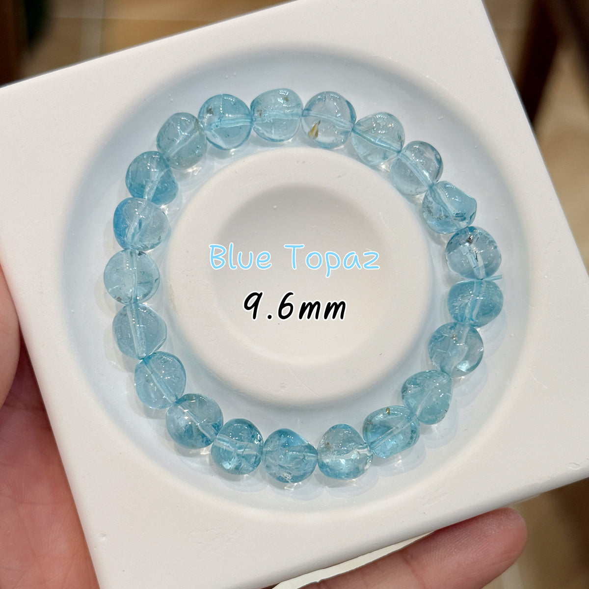 Blue Topaz｜藍托帕糖豆素圈