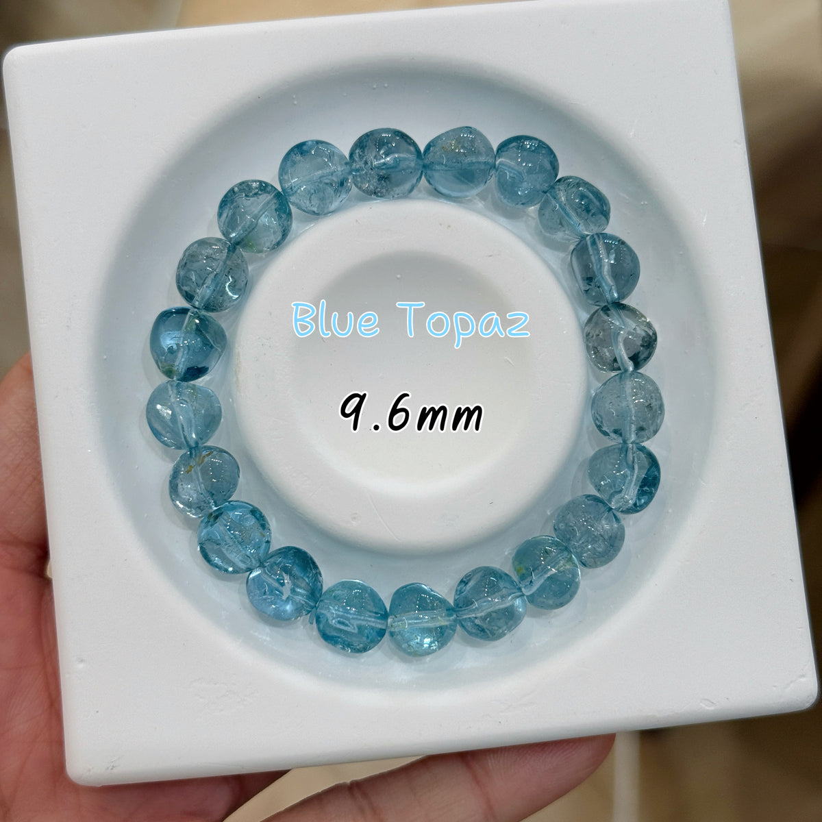 Blue Topaz｜藍托帕糖豆素圈